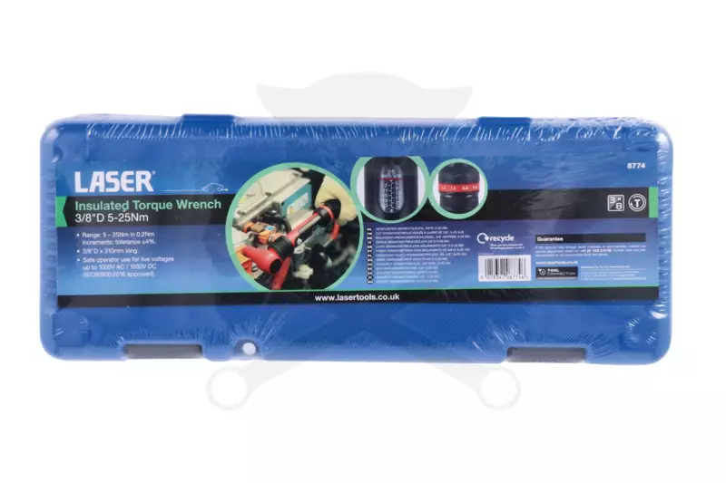Nyomatékkulcs 5-25 Nm 3/8" - 1000 V Szigetelt profi - Laser