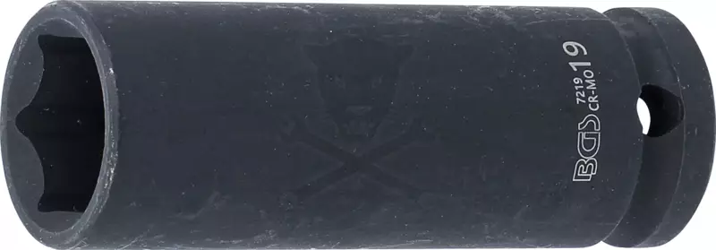 Légkulcsfej 1/2" 6 l.h. 19-es - BGS