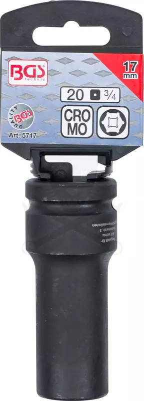 Légkulcsfej 3/4" 6 l.h. 17-es BGS