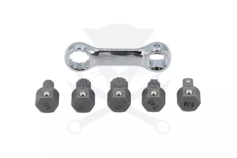 Alacsony profilú bit készlet 3/8" 6 db-os