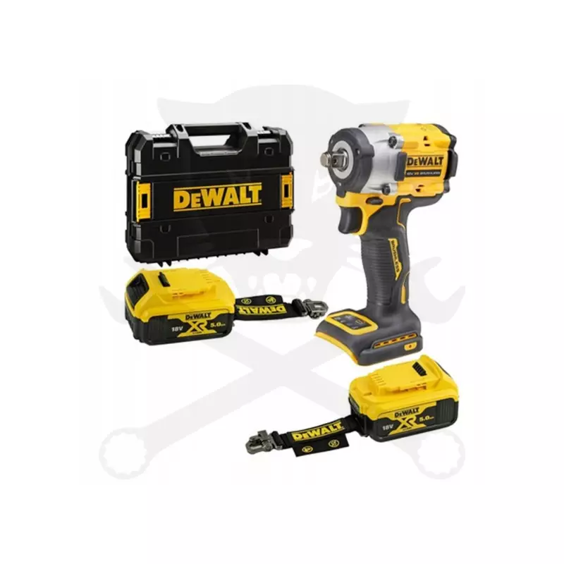 Ütvecsavarozó, akkus 18V  406 Nm 1/2" 2db 5.0Ah, akasztóval -