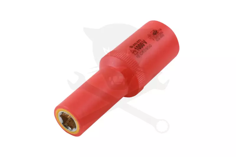 Dugókulcs VDE 1000 V Szigetelt/Hibrid hosszú, mágneses 3/8"  8 mm