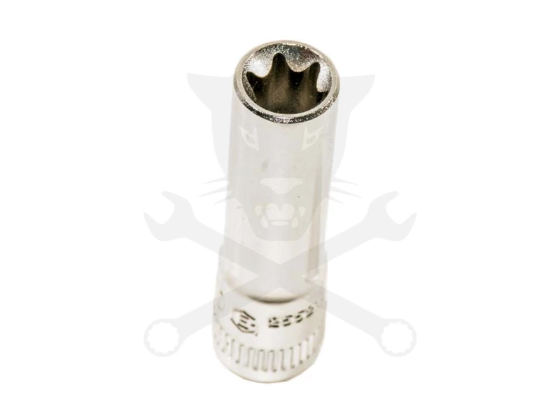 Dugókulcs - crowafej 1/4" belső hosszú torx E04 Genius