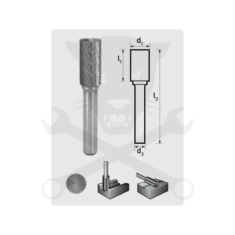 Turbómaró 6 x 16 mm hengeres, homlokfogazással, ZYAS 0616/S6 MX