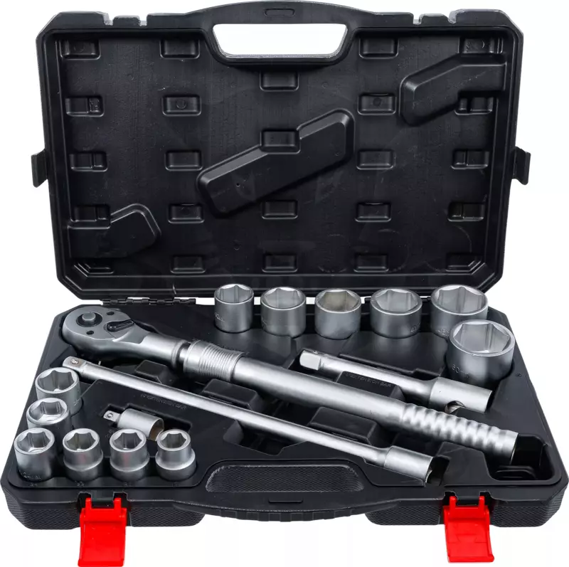 Dugókulcs készlet 3/4" 6 lap 19-50 mm 16 db-os - teleszkópos - BGS