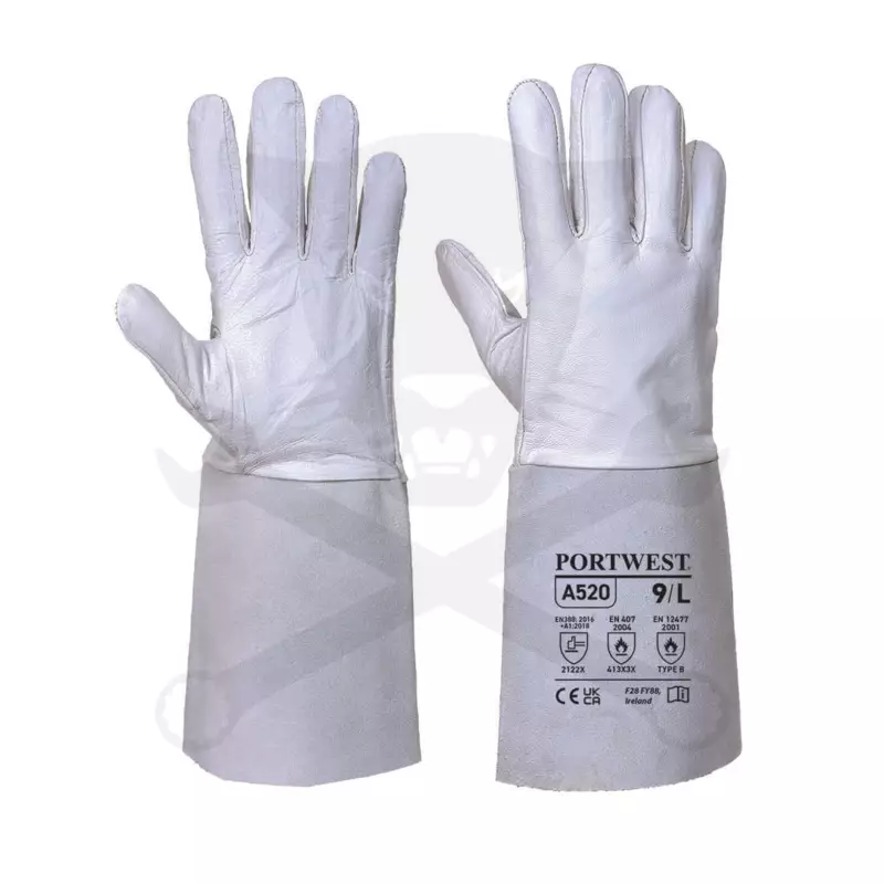 Kesztyű hegesztő, hő-lángálló- Szürke, AWI/TIG 9/L - Portwest