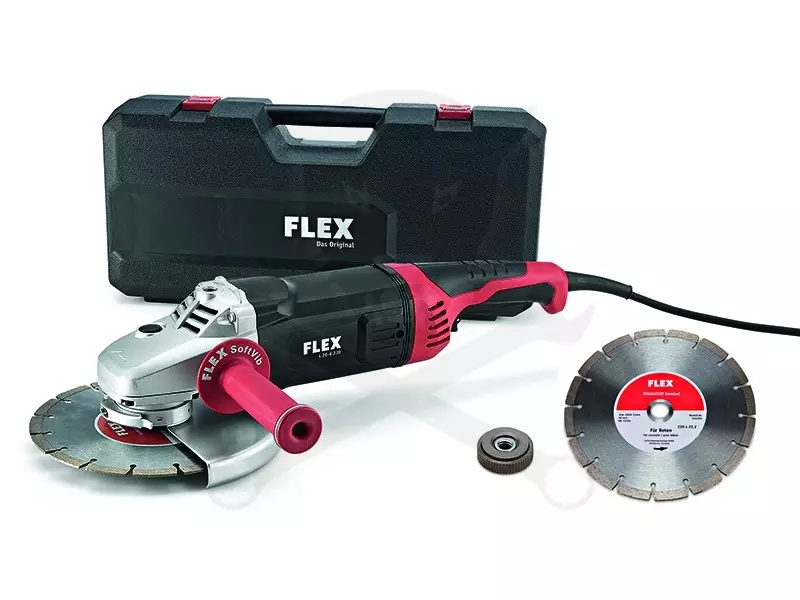Sarokcsiszoló 230 mm 2600 W + 230 mm gyémántkorong - FLEX - (L 26-6 230 230)