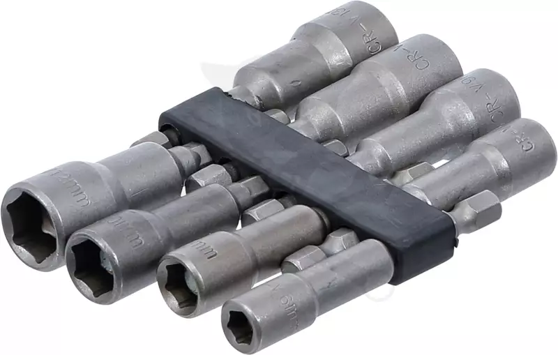 Csavarbehajtó hatlap csavarra, bit befogással készlet6-13 mm /  65mm