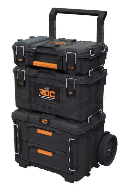 Szerszámos láda ROC Pro Gear 2.0 Gurulós teleszkópos hordozókocsi -Keter