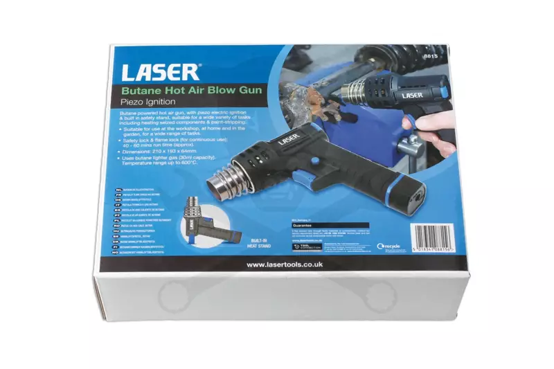 Hőlégfúvó gázos 600°C  - Laser