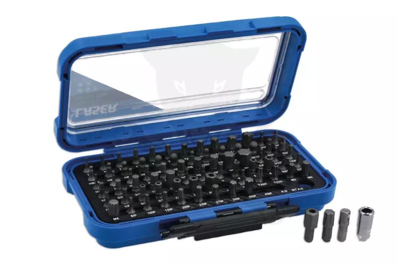 Bit készlet 77 db-os 1/4" - Laser