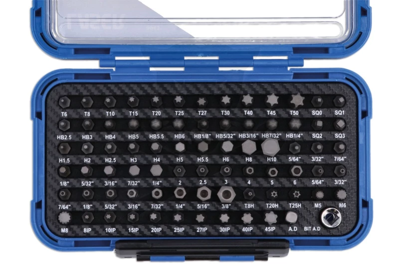 Bit készlet 77 db-os 1/4" - Laser