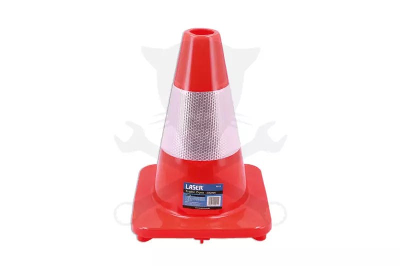 Forgalomterelő kúp  30 cm - PVC - Laser