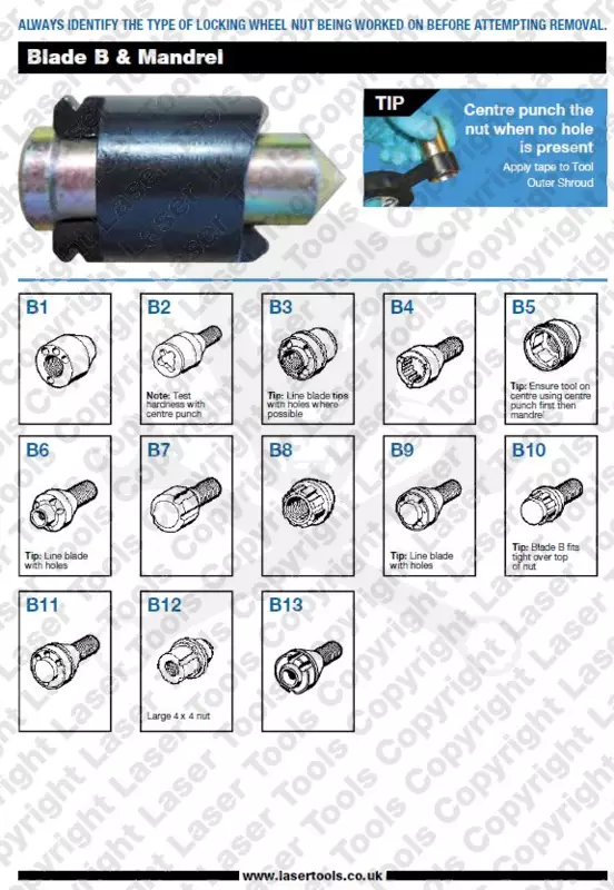 Kerékőr leszedő készlet Univerzális 17 db-os - PROFI - Made in the UK
