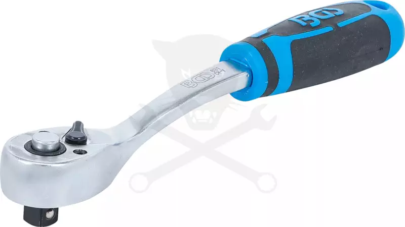 Crowa racsnis kulcs 3/8" 72 fogú hajlított BGS