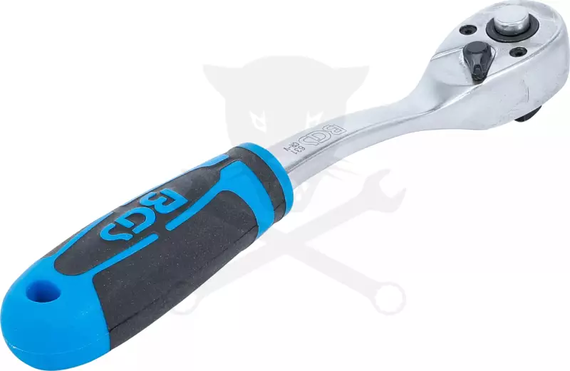 Crowa racsnis kulcs 3/8" 72 fogú hajlított BGS