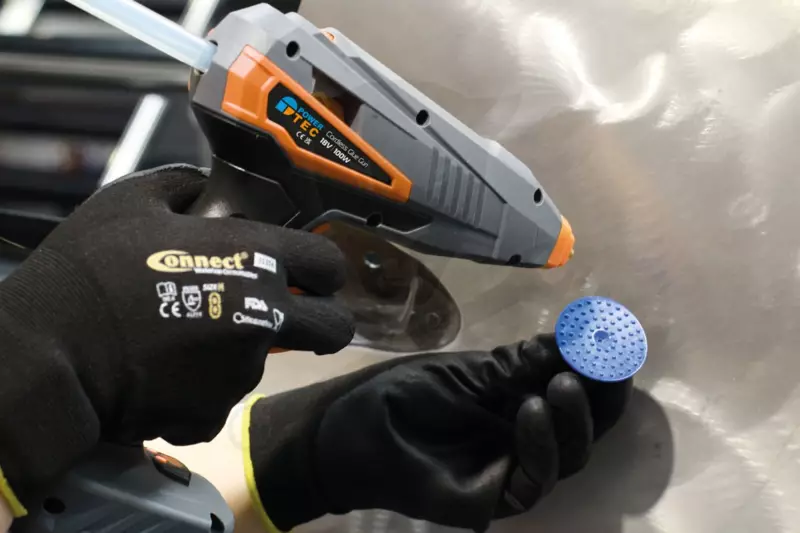 Ragasztópisztoly, akkus 18 V Li-Ion - 220°C - Connect