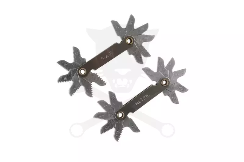 Menetfésű Metrikus 0.5 - 1.75 mm 10 részes + SAE 12-40 12 részes 2 DB