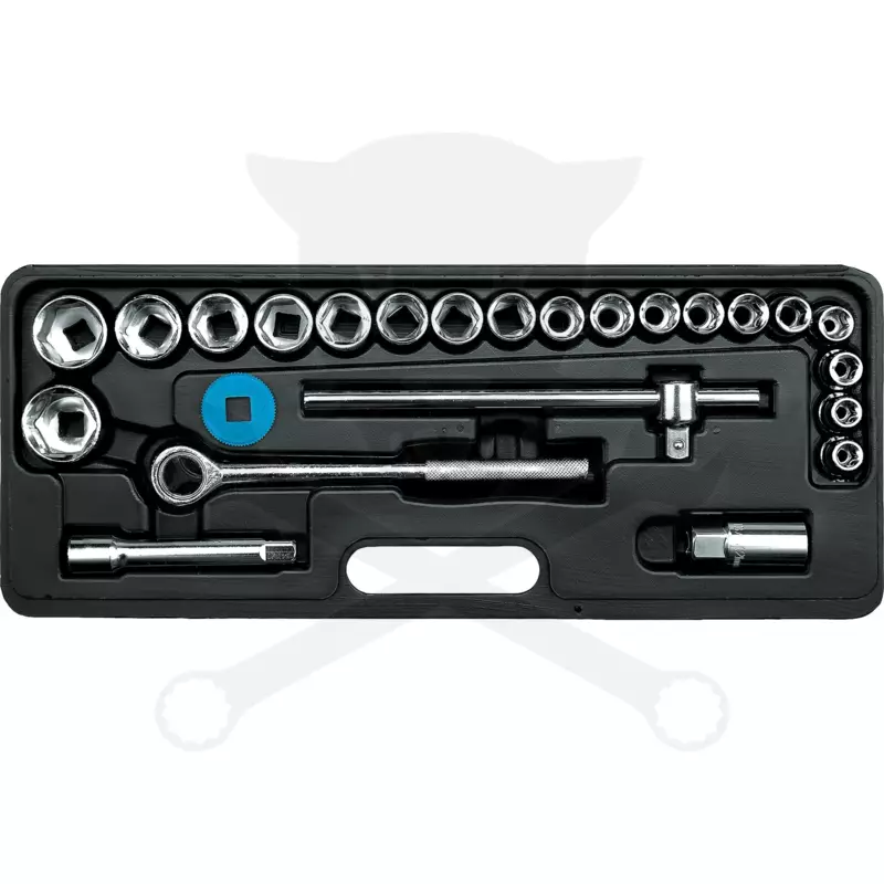 Dugókulcs készlet 1/2" 6 lap 8-30 mm 24 db-os -