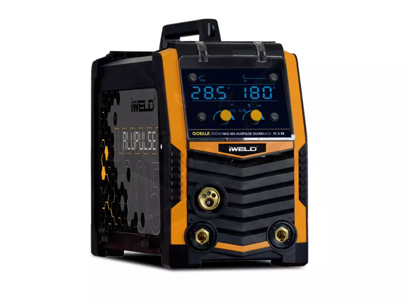 Hegesztő inverter Gorilla PocketMIG 205 Alupulse Silverback
