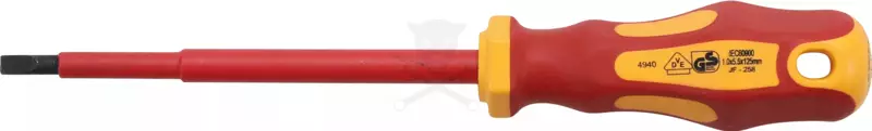 Csavarhúzó szigetelt lapos 5,5x115 mm BGS