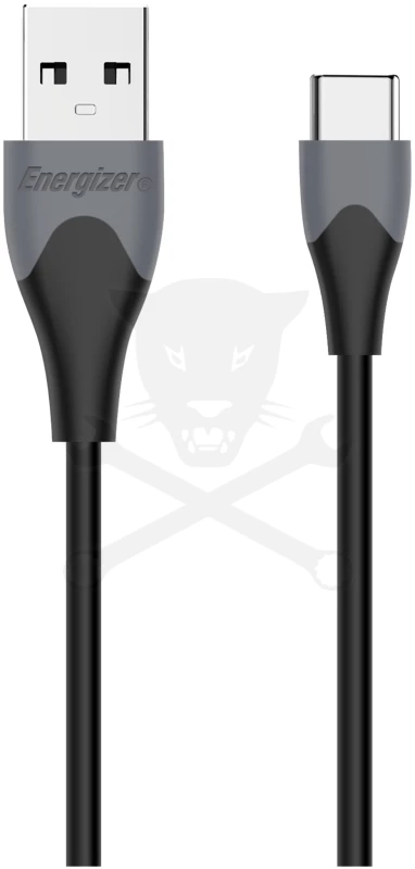USB töltőkábel - C - fekete/szürke 2.0 - 1,2m - Energizer