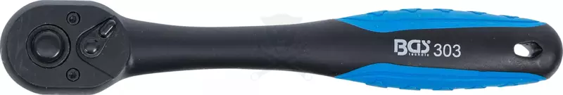 Crowa racsnis kulcs 3/8" 72 fogú, irányváltós, műanyag bevonattal - BGS
