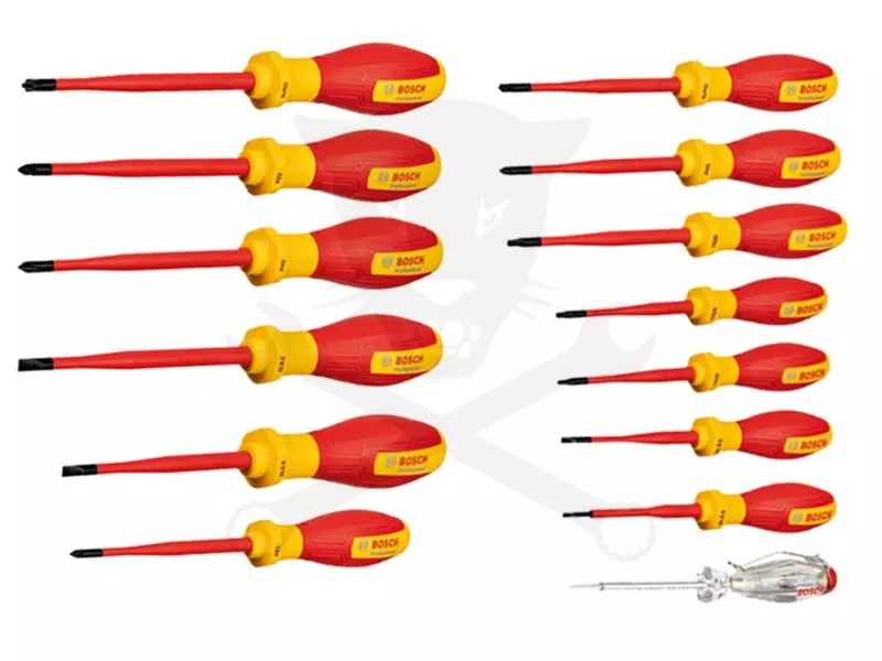 Csavarhúzó készlet 14 db-os SL/PH/PZ/TX - szigetelt - VDE 1000V