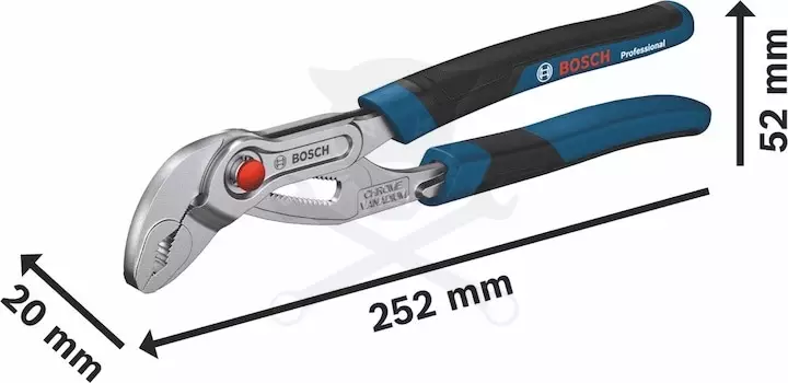 Fogó vízpumpa 250 mm 10" - nyomógombos - Bosch