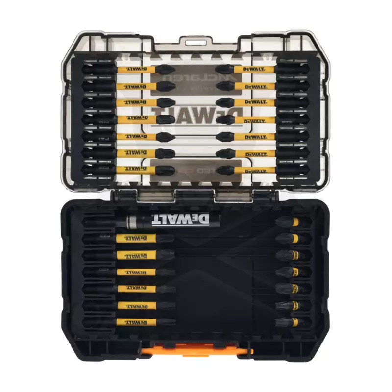 Bit készlet 28 db-os + 1/4" Impact bittartó McLaren - Dewalt