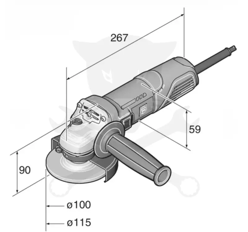 Sarokcsiszoló 125 mm 760W - Fein (CG7-125)
