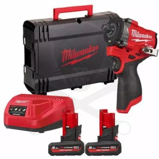 Ütvecsavarozó, akkus 12V 745 Nm 1/2" 2db 5Ah Milwaukee (M12 FCIWF12G3-502X)