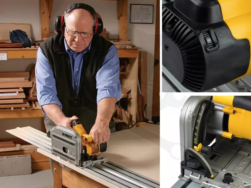 Merülőfűrész, kézi 1300W 165x20 mm - Dewalt