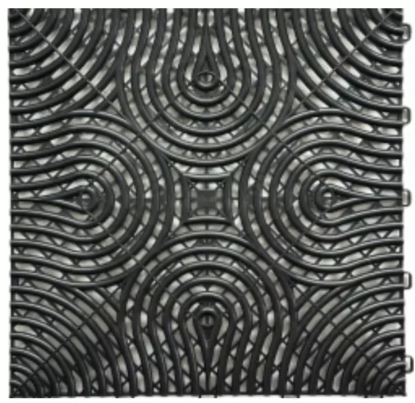 Műhelypadló - SwissDeck RibDeck Infinity 33,3x33,3cm Pearl Black