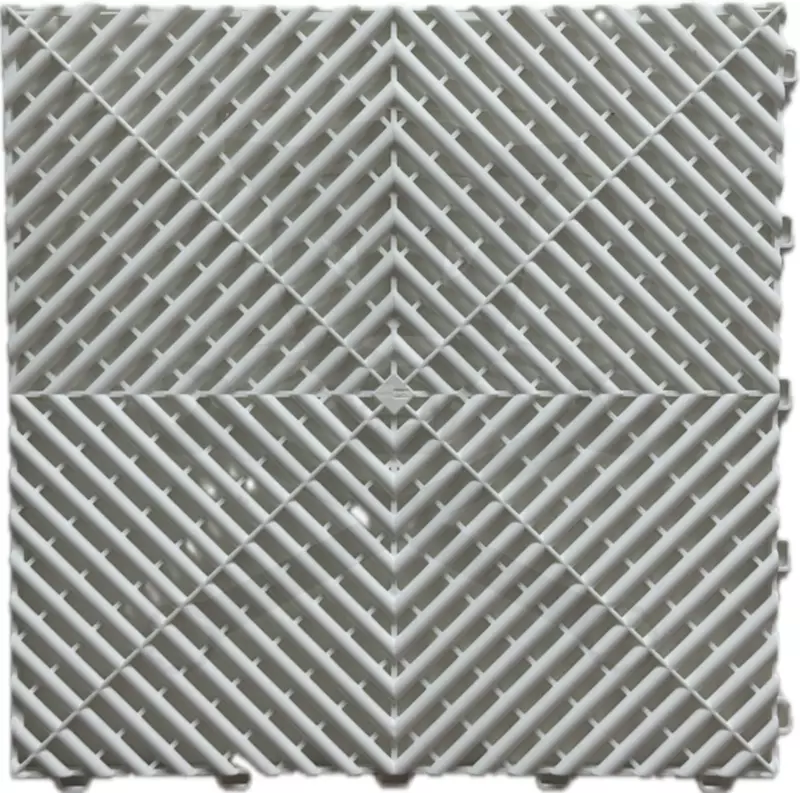 Műhelypadló - SwissDeck RibDeck Classic 33x33cm Arctic White RAL9003