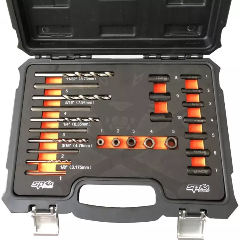 Csavarkiszedő - törtcsavar kifúró készlet 25 db-os - SP Tools