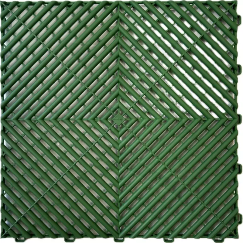 Műhelypadló - SwissDeck RibDeck Classic 33x33cm Turf Green RAL6010