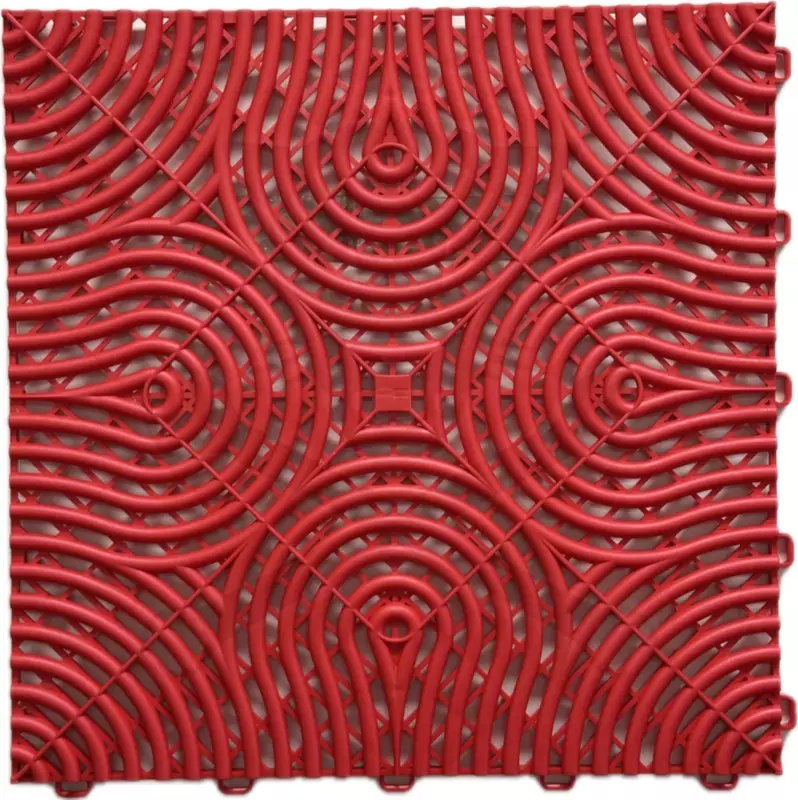 Műhelypadló - SwissDeck RibDeck Infinity 33,3x33,3cm Pearl Racing Red