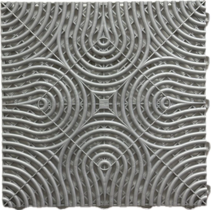 Műhelypadló - SwissDeck RibDeck Infinity 33,3x33,3cm Pearl Silver