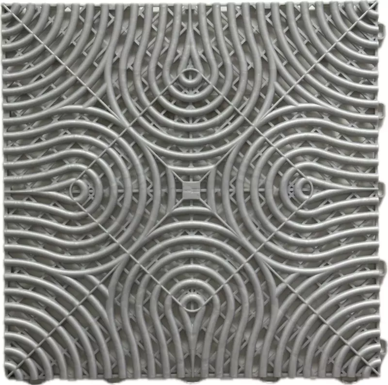 Műhelypadló - SwissDeck RibDeck Infinity 33,3x33,3cm Pearl Silver