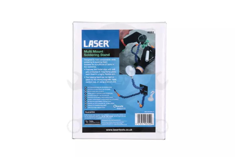 Forrasztó állvány csipeszekkel nagyítóval -mulifunkciós- Laser Tools