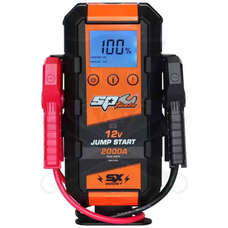 Akkumulátor bikázó-indító (starter) 12 V  -2000A - 16Ah Személy