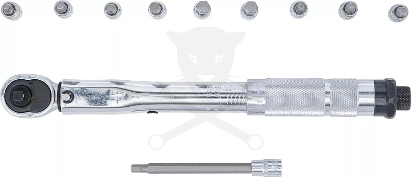 Nyomatékkulcs 2-24 Nm 1/4" - jobbos- készlet - BGS