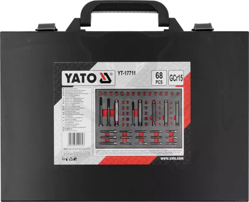 Menetjavító készlet izzító-gyertya menethez  M8-M9-M10-M12 - Yato