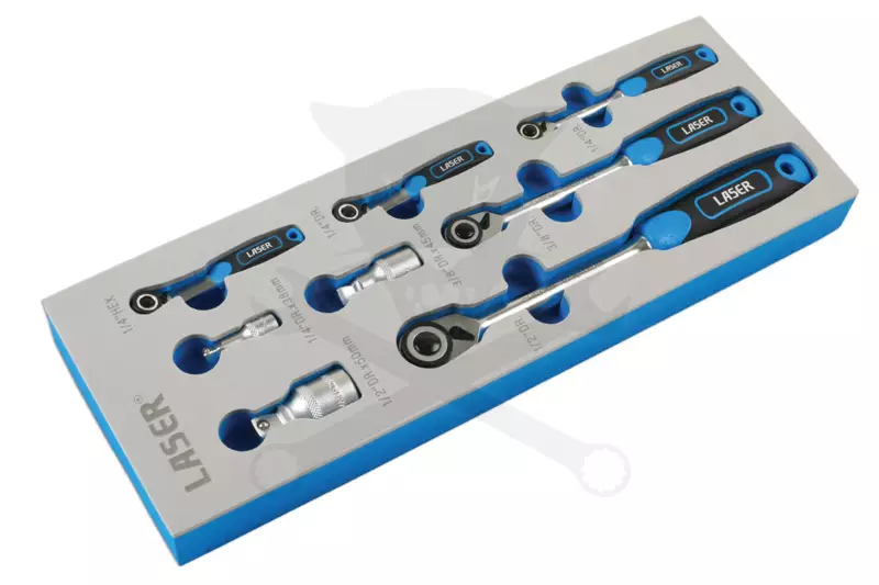 Crowa racsnis kulcs 1/4"-3/8"-1/2" Laser