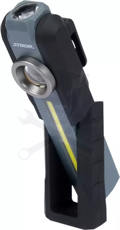 Szerelőlámpa LED COB + 1 ledes dönthető akkus 5W szerelőlámpa - Sthor