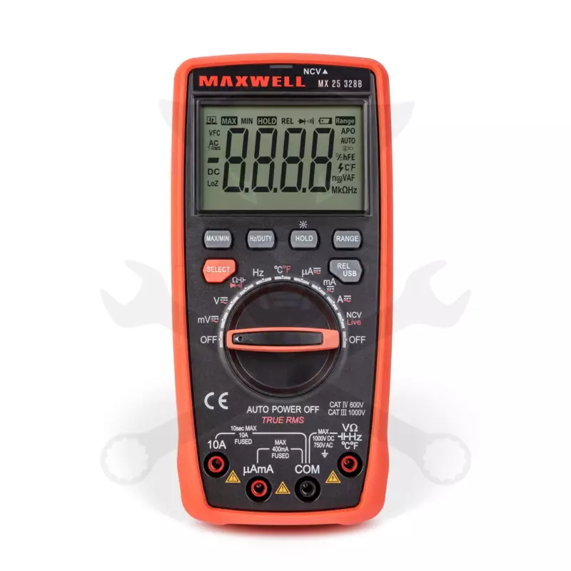 Multiméter, digitális DC 1000V / AC 750V NCV - USB - Maxwell