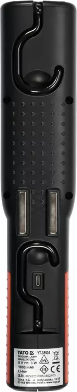 Szerelőlámpa LED 3W COB IP65 180 °-os fejdőlésszög - Yato