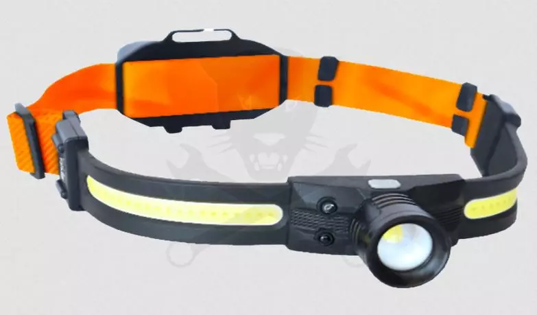 Szerelőlámpa - Fejlámpa LED COB Multifunkc. 2:1 akkus USB +szenzor -SP