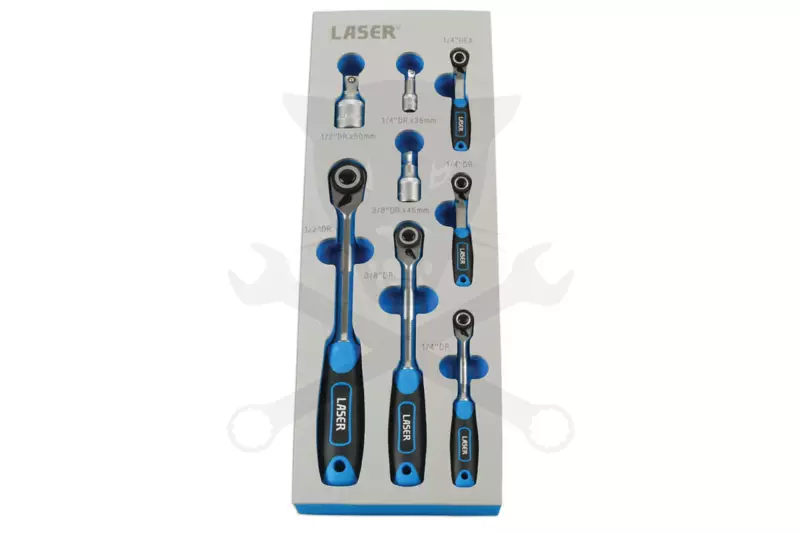 Crowa racsnis kulcs 1/4"-3/8"-1/2" Laser